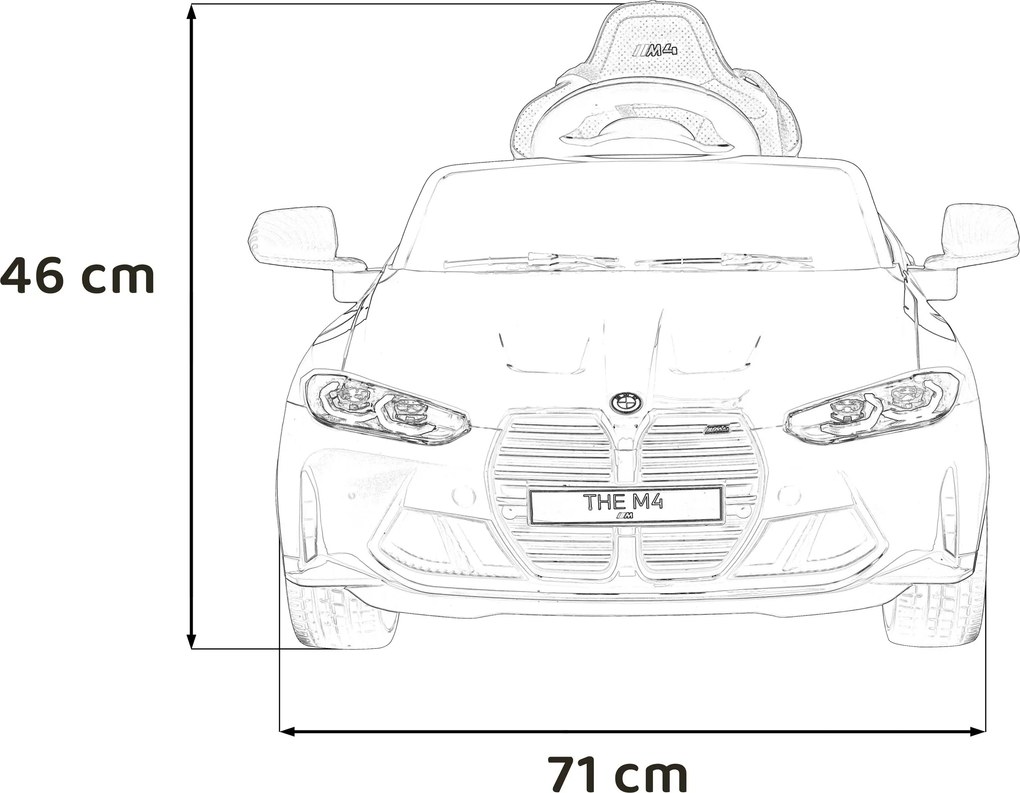 Ramiz Detské elektrické auto BMW M4 Žlté