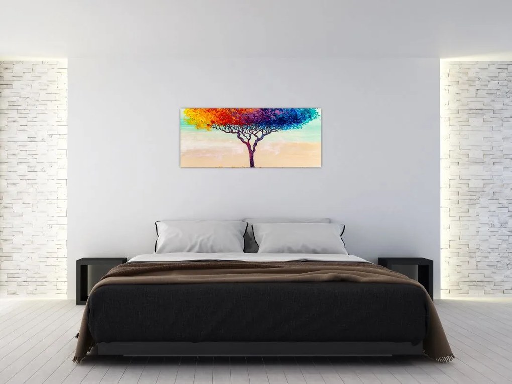 Obraz maľovaného stromu (120x50 cm)