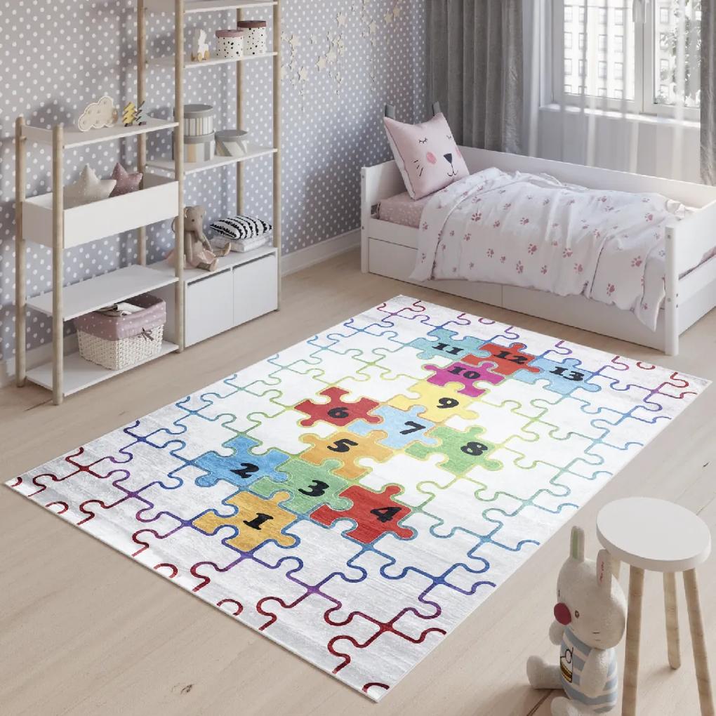 Dizajnový koberec PUZZLE - PRINT EMMA ROZMERY: 80x150