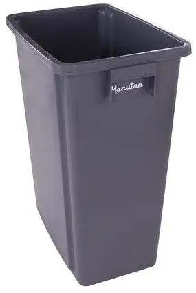 Plastový odpadkový kôš Manutan na triedený odpad, objem 80 l | BIANO