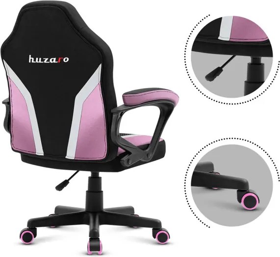 Detská herná stolička Ranger - 1.0 ružová mesh