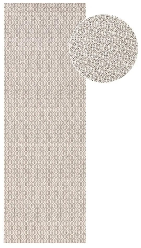 Sivý vonkajší koberec NORTHRUGS Coin, 80 x 200 cm