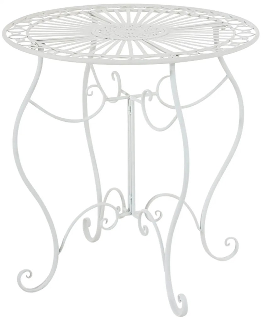 Súprava kovových stoličiek a stola Indra (SET 2+1) - Biela