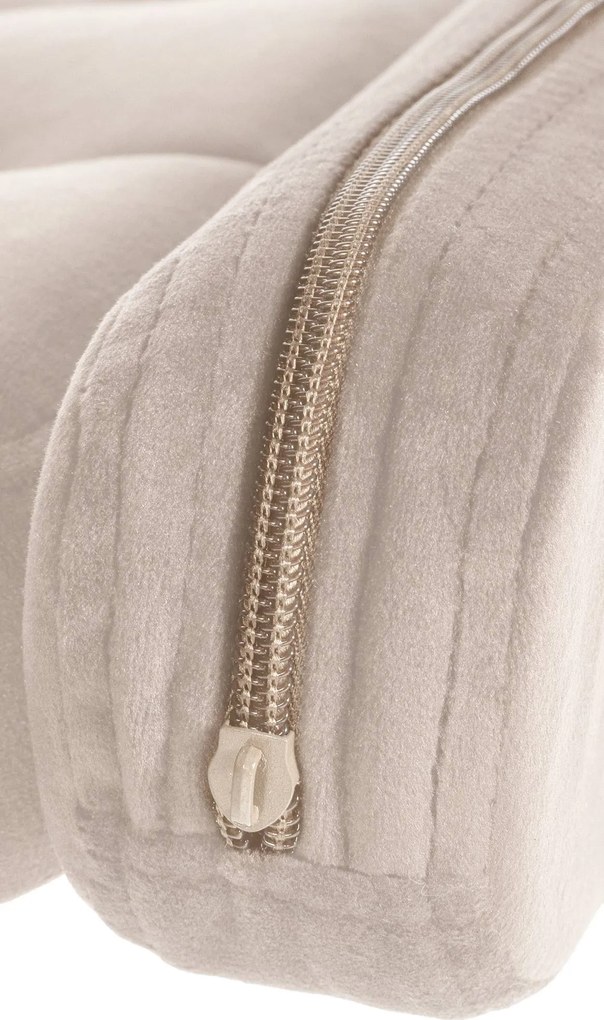 Barová stolička Dublin - zamat, chróm rám - Krémová