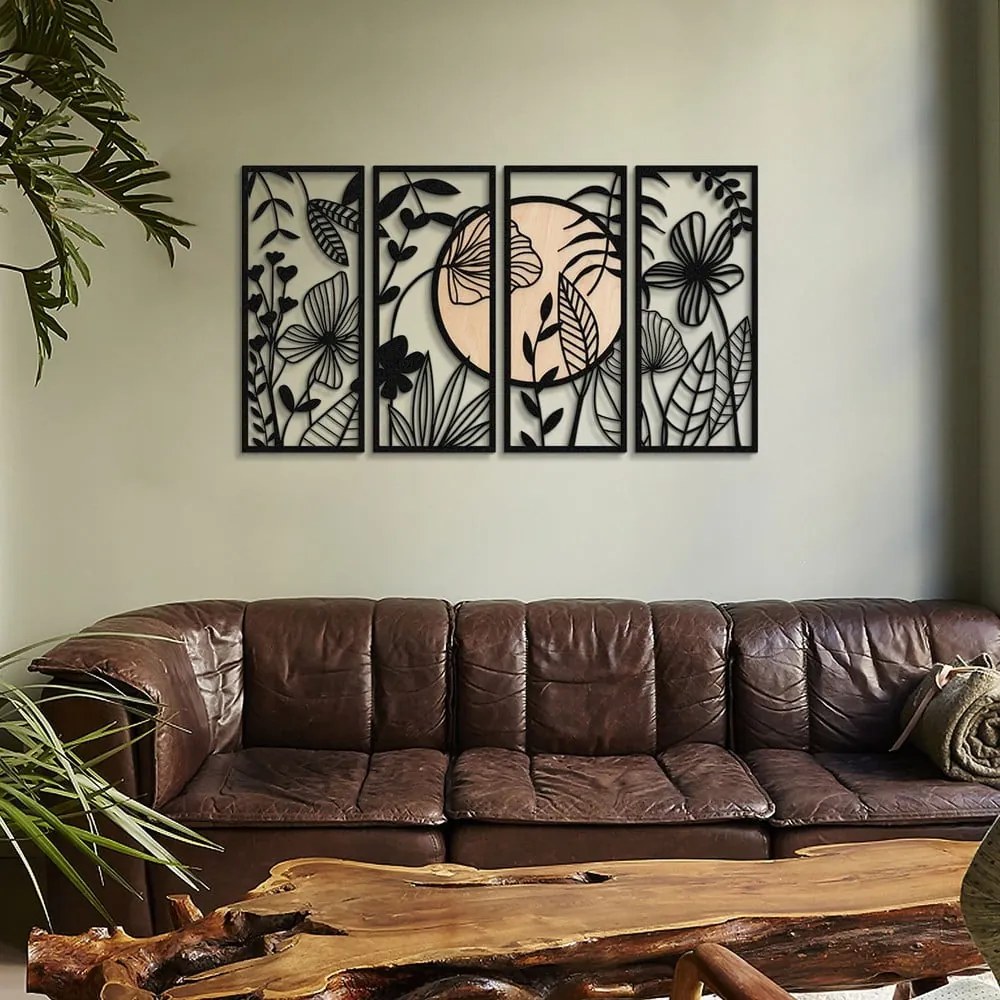 Kovová nástenná dekorácia 29x68 cm Meadow - Wallity