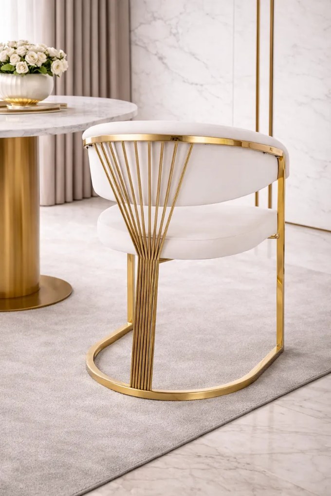 JEDÁLENSKÁ STOLIČKA ALAIN KRÉMOVÁ + ZLATÁ