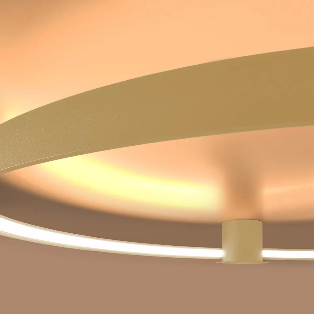 Sollux Stropné svietidlo RIO 55 golden LED 3000K
