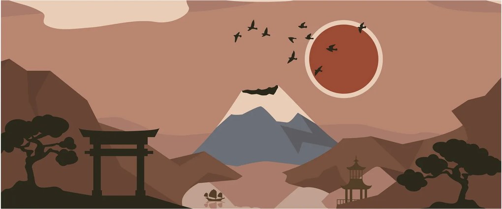 Obraz - Japonsko N⁰1 (120x50 cm)