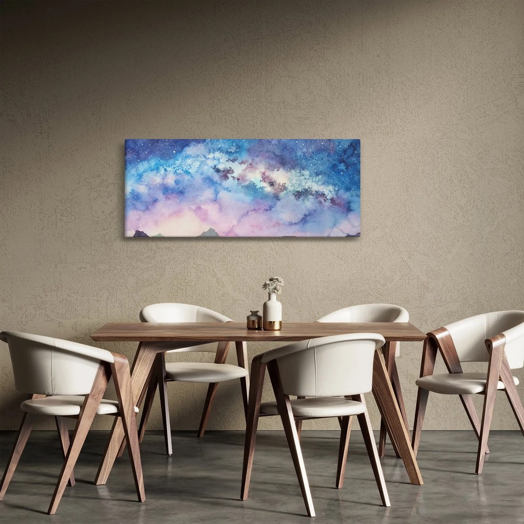 Obraz - Mliečna dráha, aquarel (120x50 cm)