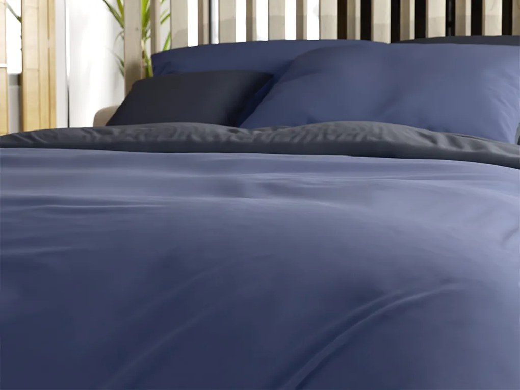 Bavlnené obliečky MONOCHROMATIC sivo-modré Rozmer obliečky: 70 x 90 cm | 140 x 200 cm