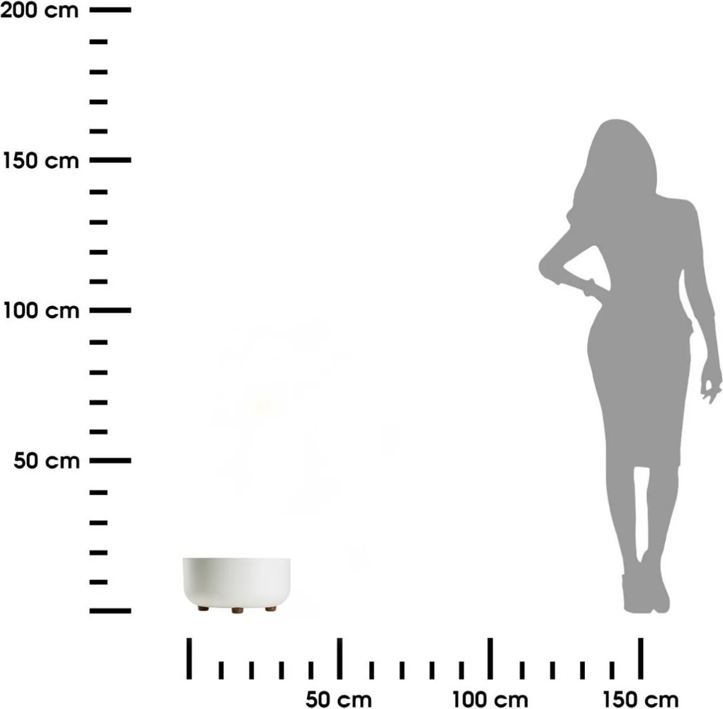 PLASTOVÝ KVETINÁČ TERRA 30X14,5 CM KRÉMOVÁ