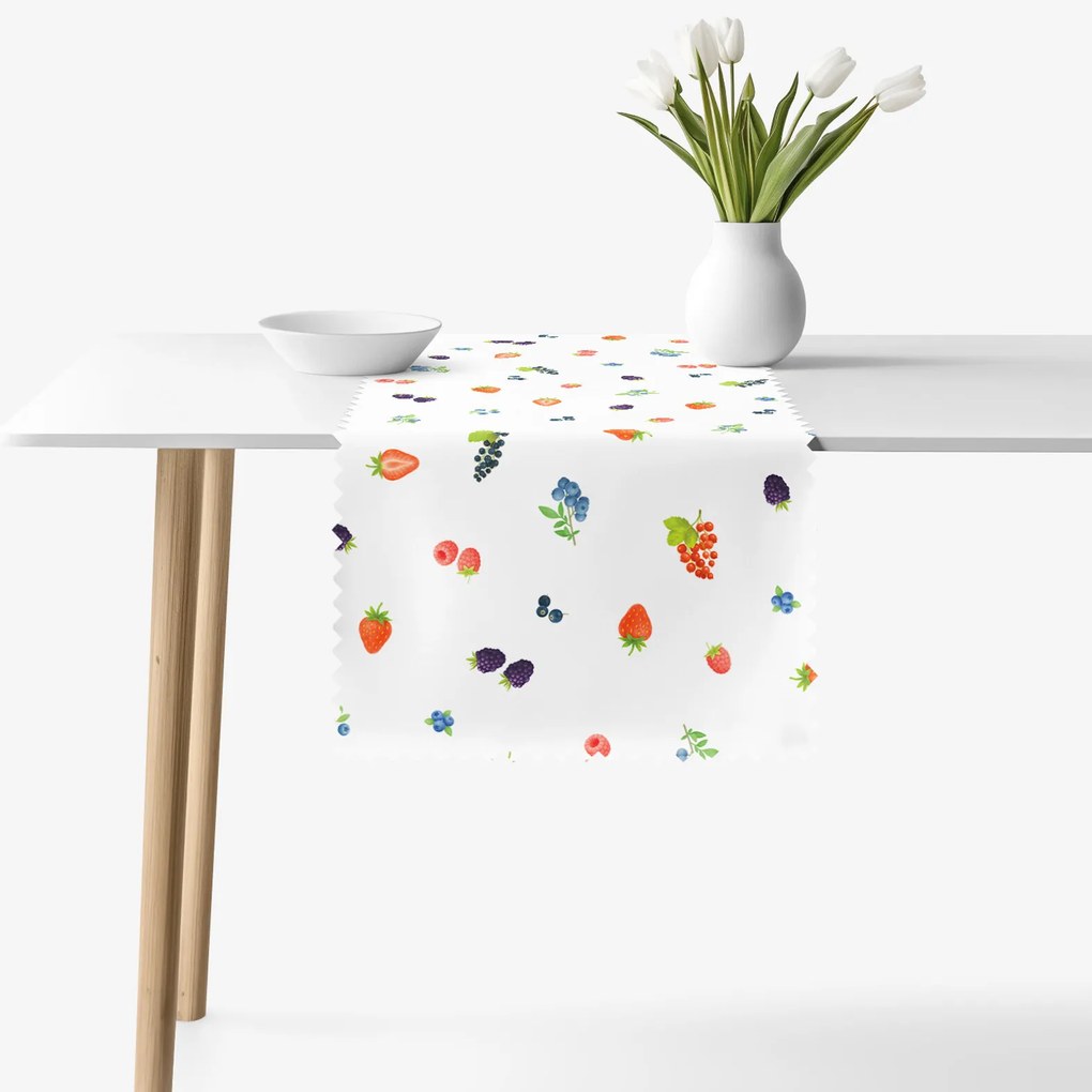 Goldea behúň na stôl teflónový - lesné plody 20x120 cm