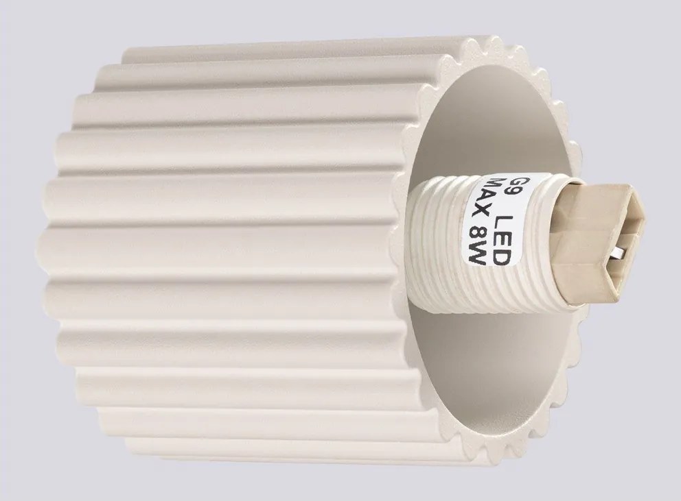 Krémové nástenné svietidlo ø 12 cm Orbital – Sollux