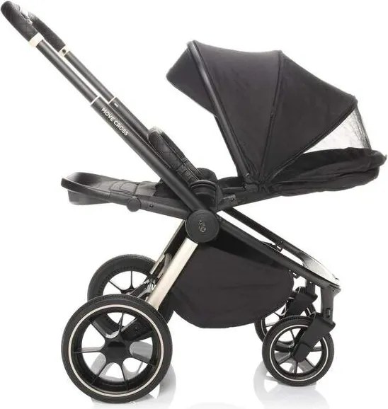 Zopa športový kočík MOVE CROSS + nánožník a pláštenka - all black