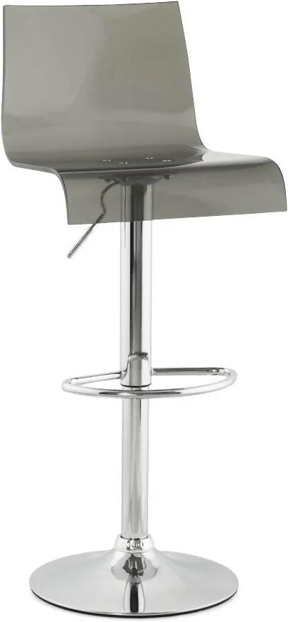 Moderná barová stolička Logan transparentná