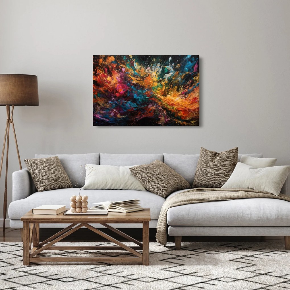 Obraz - Farebná abstrakcia II. (90x60 cm)