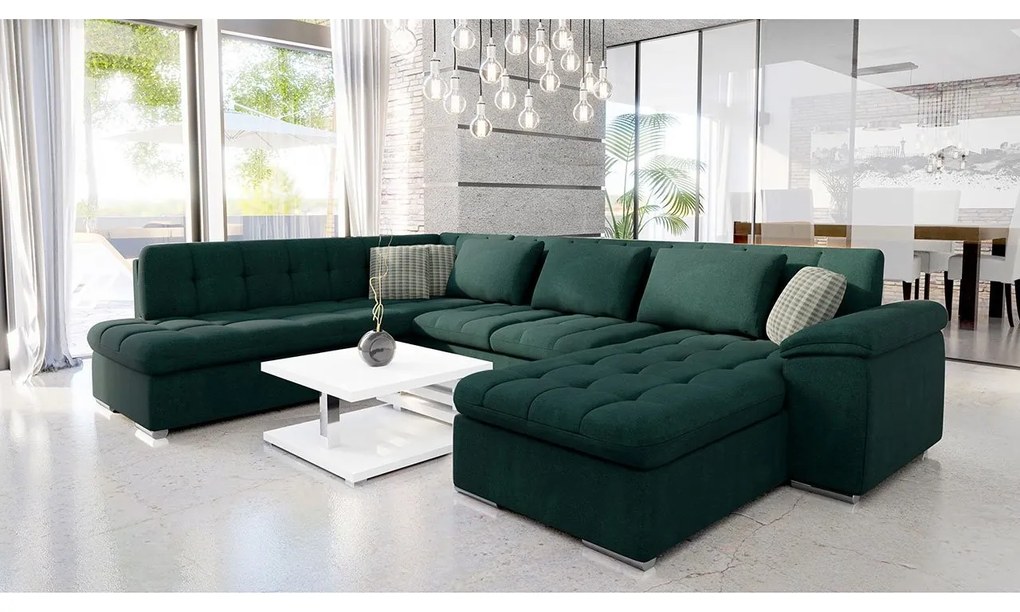 Rohová sedacia súprava Tony Bis Premium, Dostupné poťahy: Terra 06 + Terra 06 + Terra 10 ECO, Strana: Pravá - U