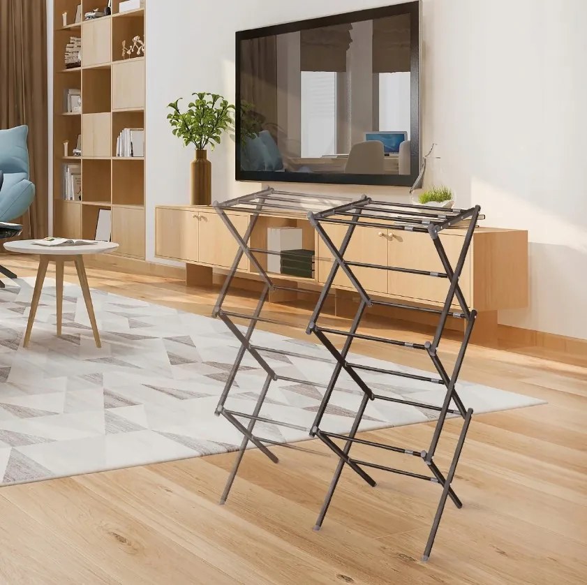 Erga Model 102 Black, poschodový sušiak bielizne 44x39x105 cm, čierna, ERG-SEP-10SUSSTORO102