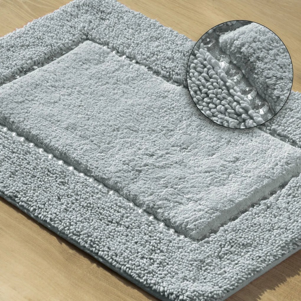 PREDLOŽKA DO KÚPEĽNE CHIC 60X90 CM STRIEBORNÁ