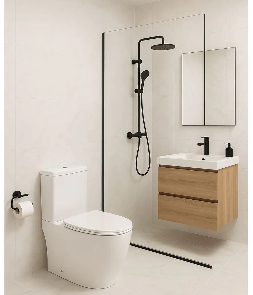 Invena Livion, WC kombi misa s nádržkou vrátane splachovacej súpravy, Tornádo technológia splachovania, sedátko s pomalým zatváraním, INV-CE-82-K01-J