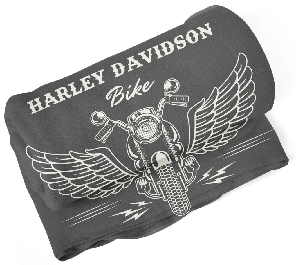 Sablio Deka Harley-Davidson S krídlami - 150x120 cm