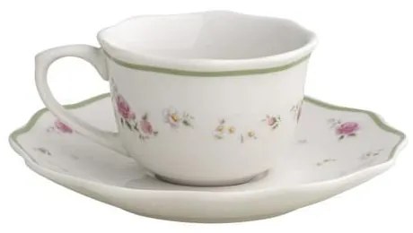 Biele porcelánové šálky v súprave 2 ks na espresso 90 ml Nonna Rosa – Brandani