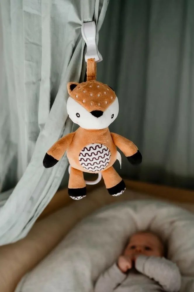 Hrkálka babyted Srnček plyš 30 cm záves na postieľku / kočík
