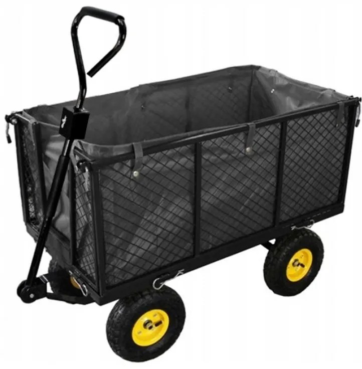 Záhradný vozík XL čierny
