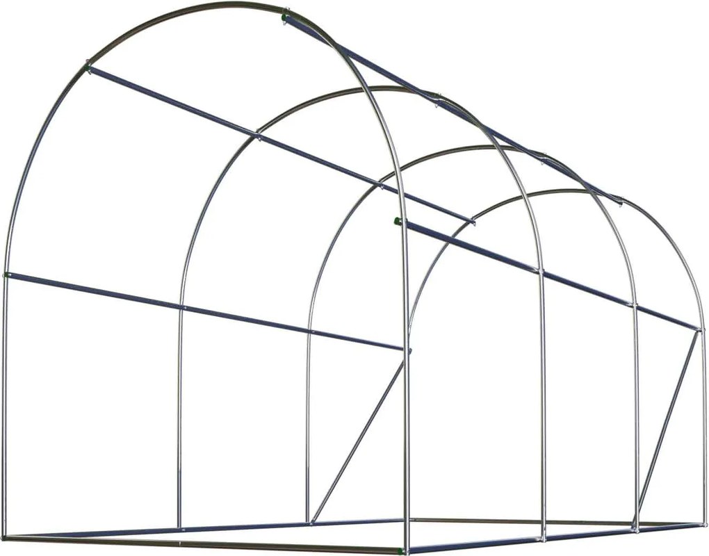 Fóliový tunel, záhradný skleník 3 x 2 m (6m2)  ružový Plonos 4978-B