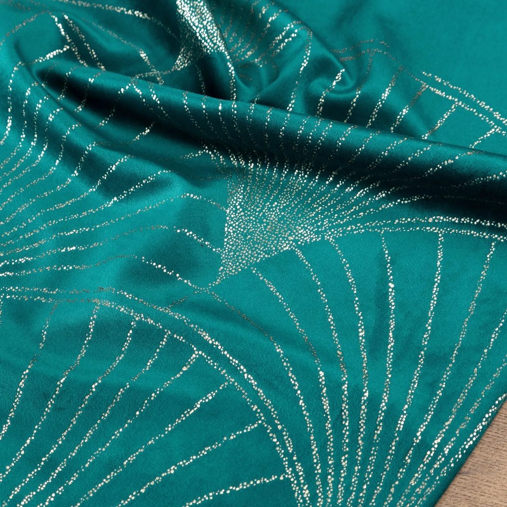 OBRUS BLINK 14 35X220 CM TMAVOTYRKYSOVÝ