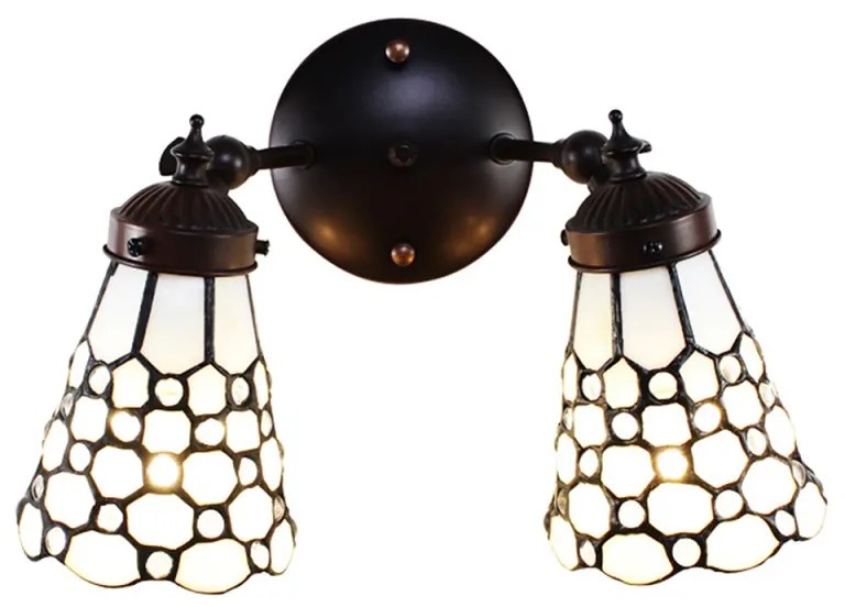 Nástenné svietidlo Tiffany 30*23 HIVE PEARL