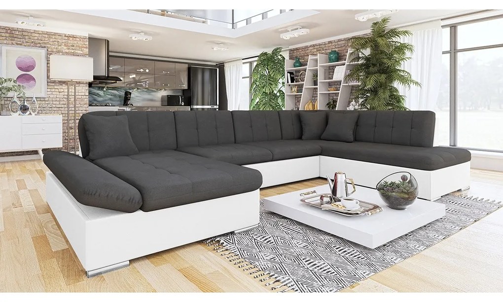 Rohová sedačka Genero, Dostupné poťahy: Utario velvet 2951 + Utario velvet 2951 + Senegal 823, Strana: Ľavá - U