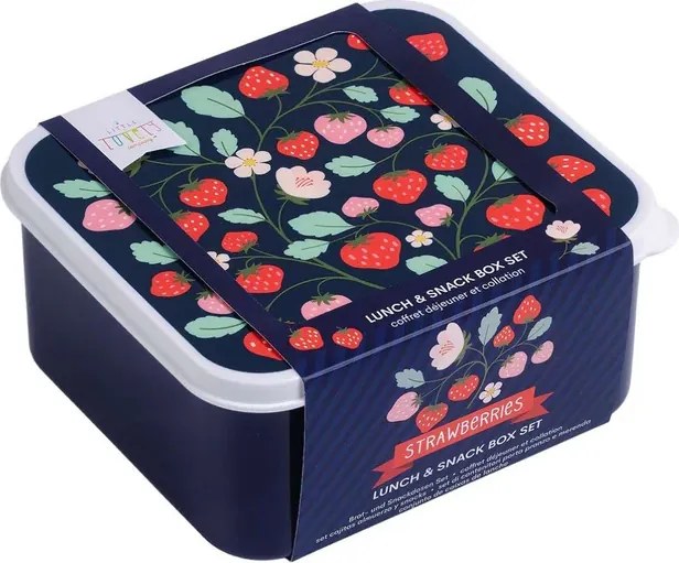 Sada 4 boxov na obed a desiatu Jahody
