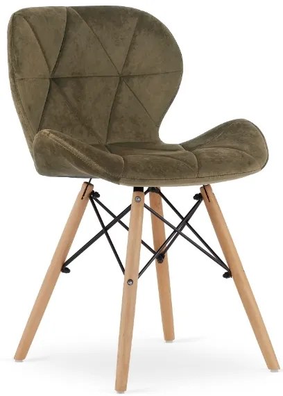 Jedálenské stoličky SKY hnedé 4 ks - škandinávsky štýl