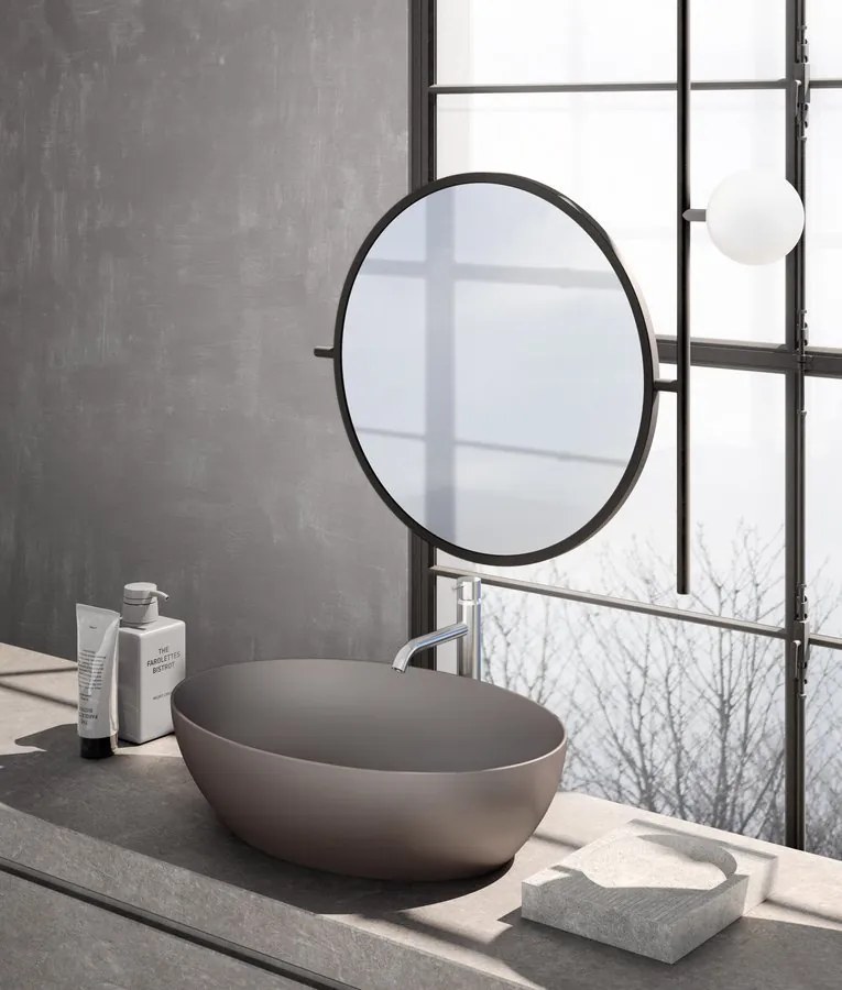 GSI GSI, PURA závesná WC misa, Swirlflush, 36x55cm, Cenere dual-mat, 881517