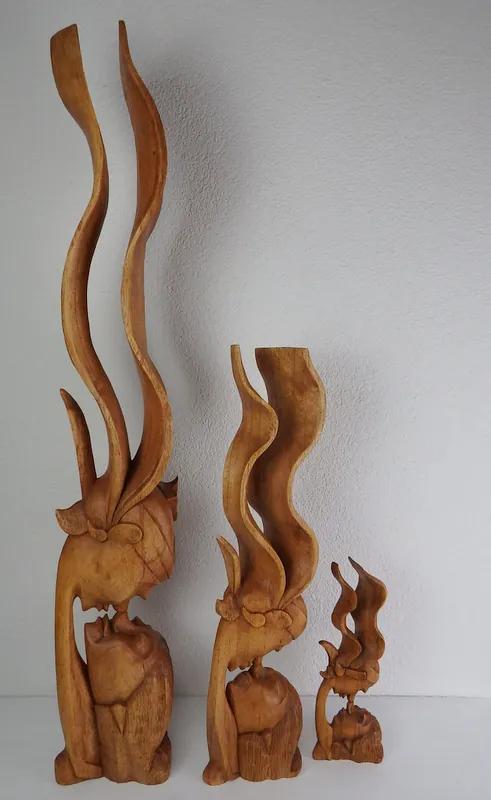 Socha BOZK , exotické drevo, ručná práca  v.: 100 cm