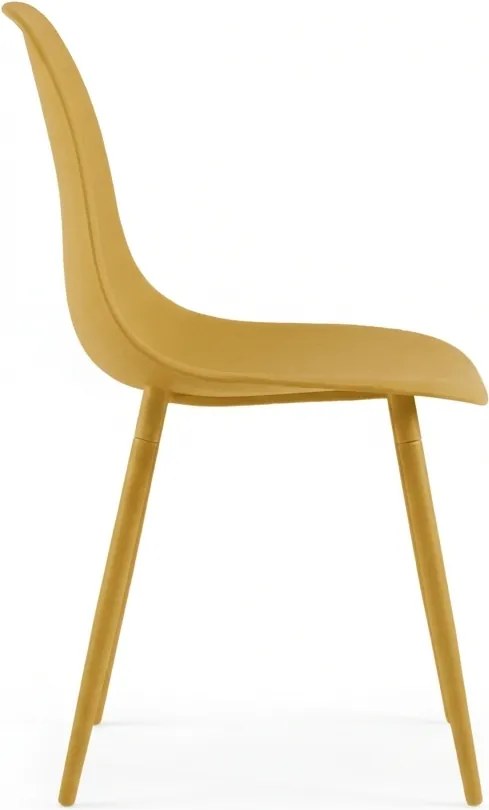 Jedálenská stolička OSAKA plastová, horčicová