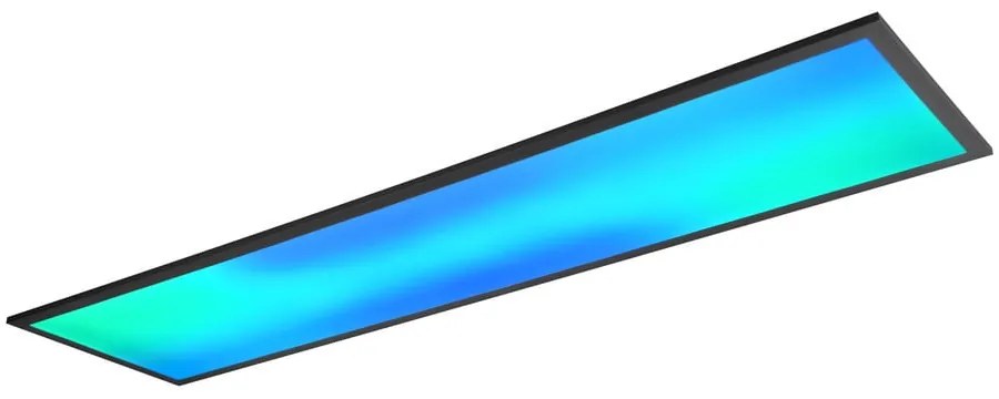Čierne LED stropné svietidlo 29.5x119.5 cm Beta – Reality