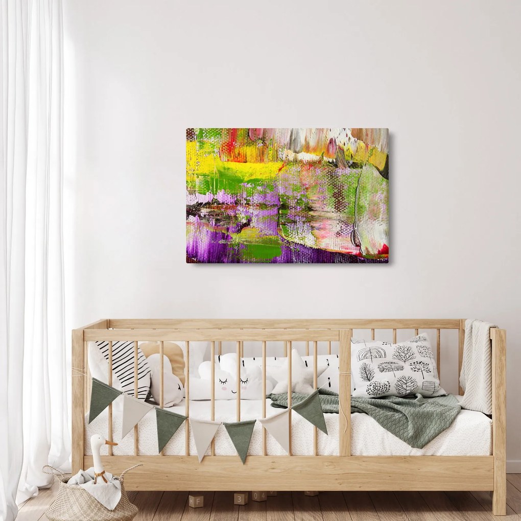 Obraz abstrakcie - maľba (90x60 cm)