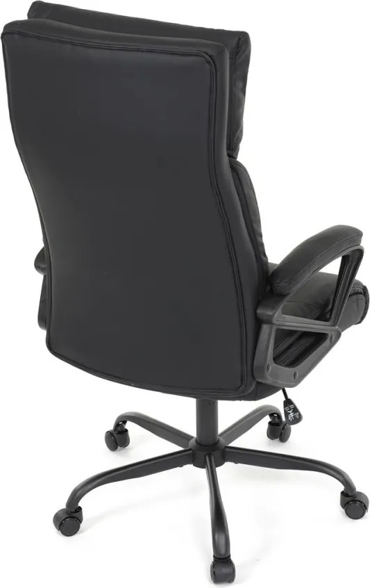 Kancelárske kreslo PEDRO — ekokoža, čierna