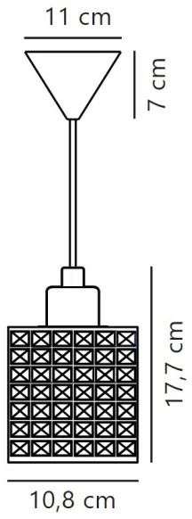 Nordlux - Luster na lanku HOLLYWOOD 1xE27/60W/230V