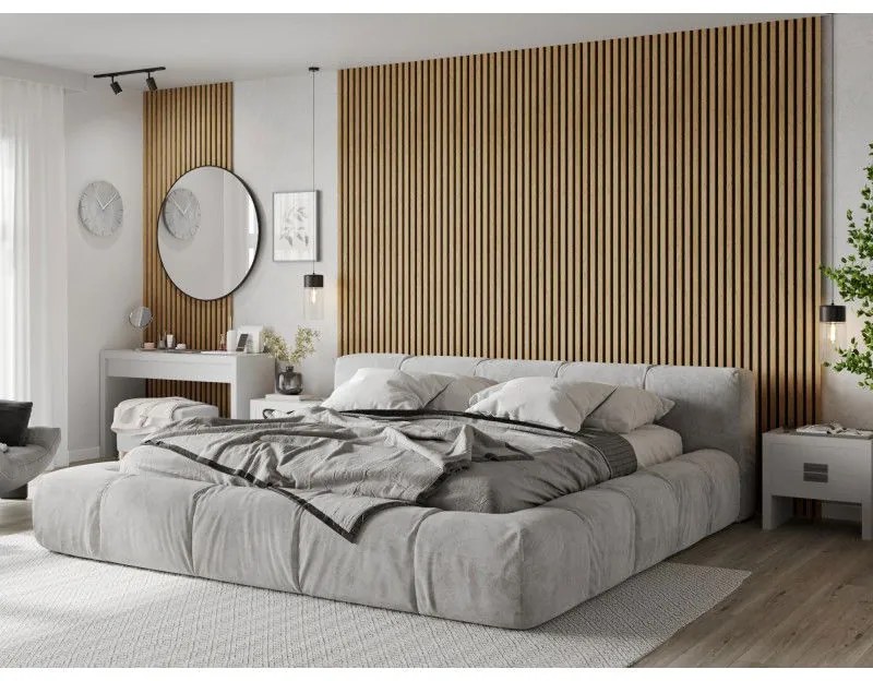 Mexen Lam-F, akustické stenové lamely 275 × 30 cm, plstený podklad 8 mm, technická dyha, borovica klasická, S105-275307-3015-012