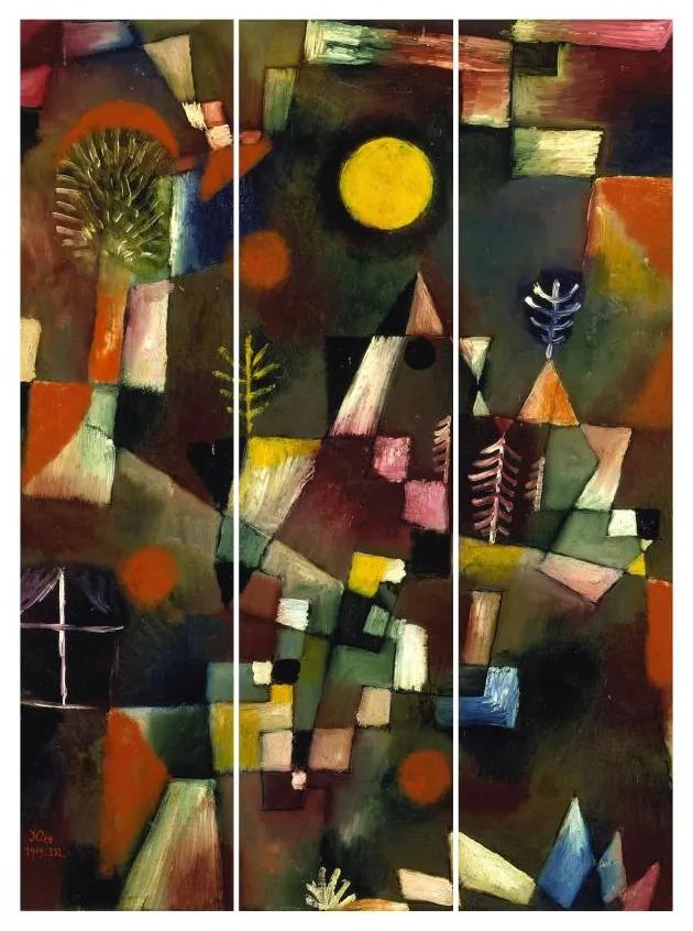 MANUFACTURER -  Súprava posuvnej záclony - Paul Klee - Úplný mesiac -3 panely