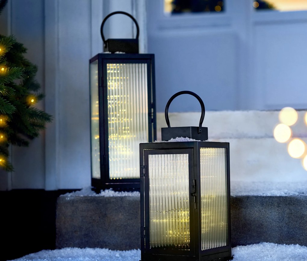 Dekoračný lampáš s LED, veľký