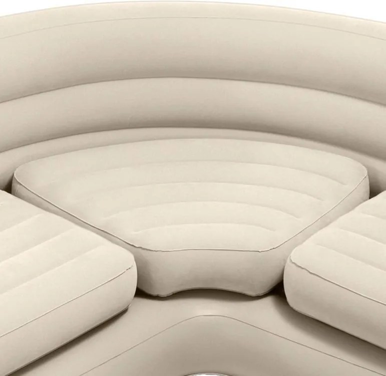 Nafukovacia rohová sedačka Intex 68575 – pre 4 osoby, 257 x 203 x 76 cm