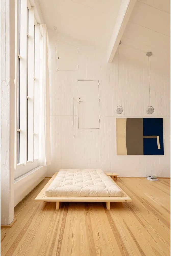 Hnedý nočný stolík z borovicového dreva Japan – Karup Design