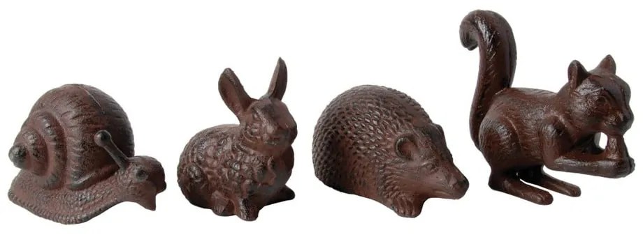 Kovové záhradné sošky v súprave 4 ks Animals – Esschert Design