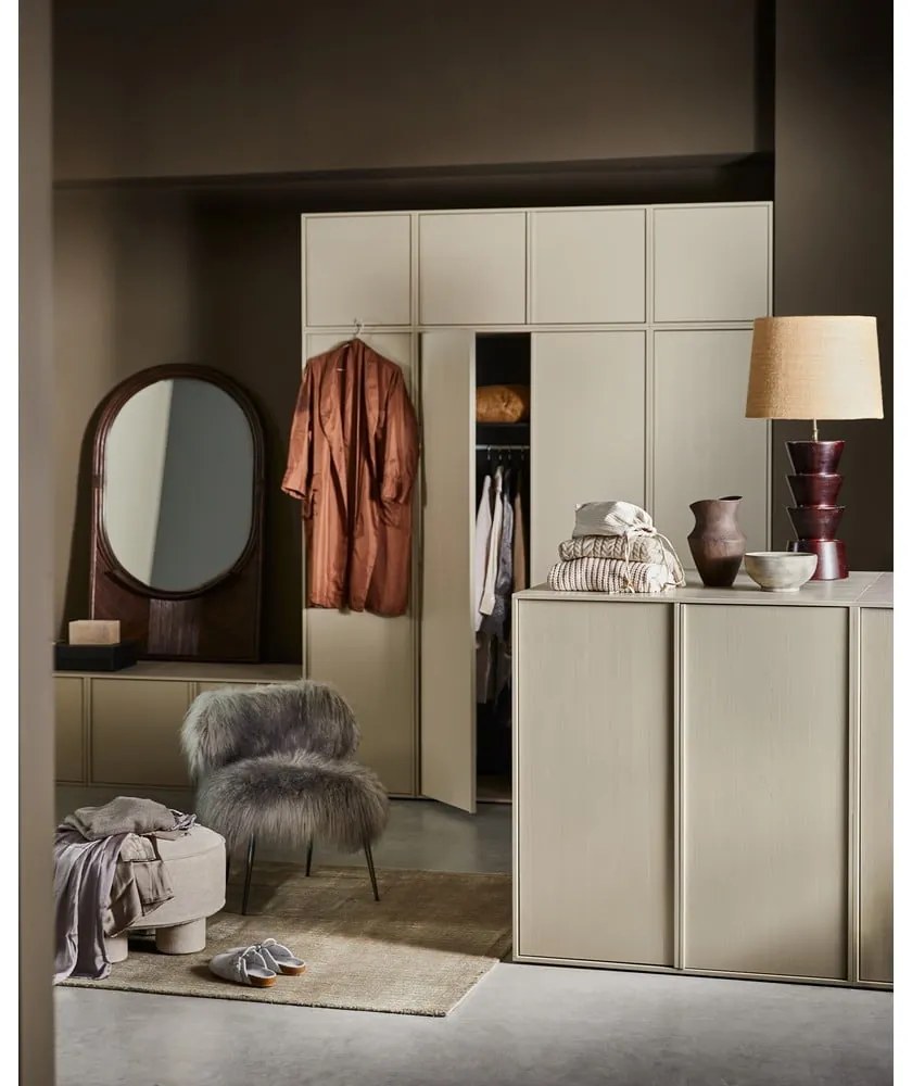 Krémová modulárna skriňa z borovicového dreva 150x200 cm Daily – vtwonen