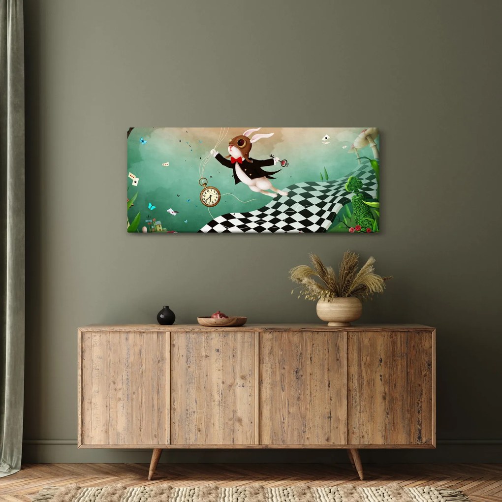 Obraz - Fantasy zajačik (120x50 cm)