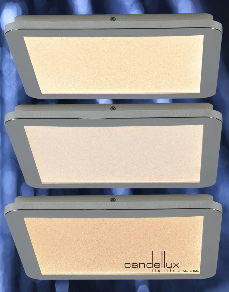 Minimalistické stropné svietidlo do kúpeľne NEXIT – strieborný chróm 40 cm – LED 3000K 24W IP44 stmievateľné stropné svietidlo